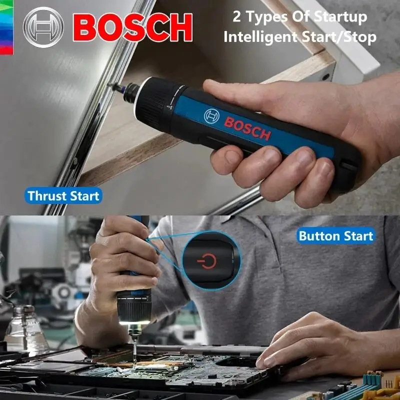 Imagem -06 - Bosch-conjunto de Bits de Fenda Elétrica Recarregável Ferramenta Elétrica sem Escova sem Fio Novo Modelo Go3 2607017702 3.6v