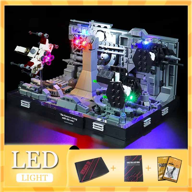 

DIY LED Light Kit For LEGO 75329 Death Star Trench Run Diorama Buillding Brick Set (Only LED Light,Without Blocks Model)