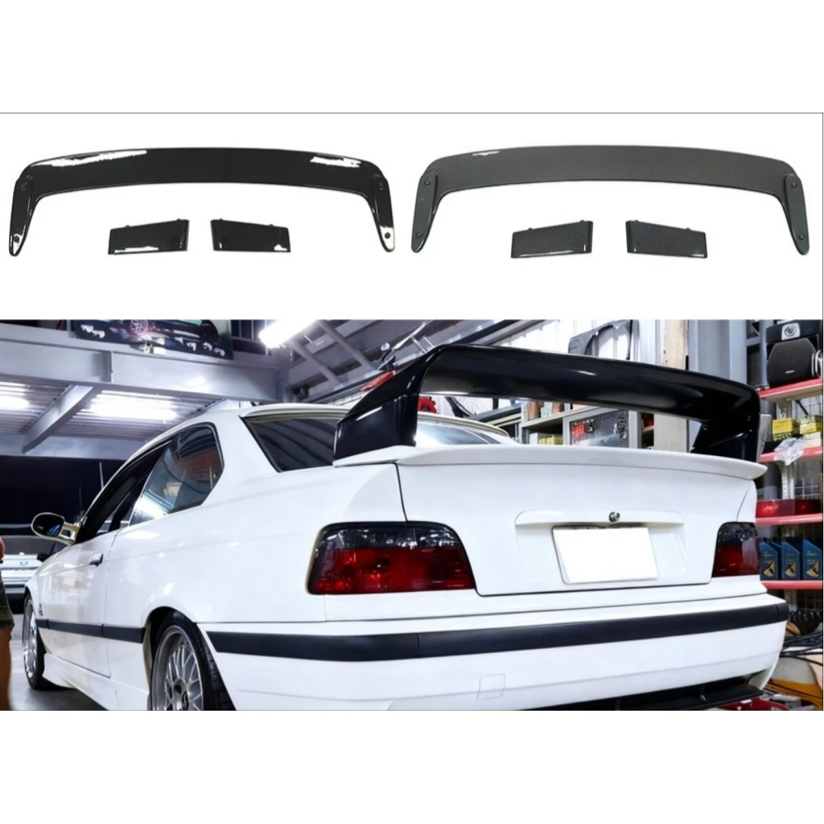 For BMW 3 Series E36 1992-1999 Car Rear Trunk Spoiler Wing Modification Part Rear Trunk Spoiler Wing Car Accessories Exterior