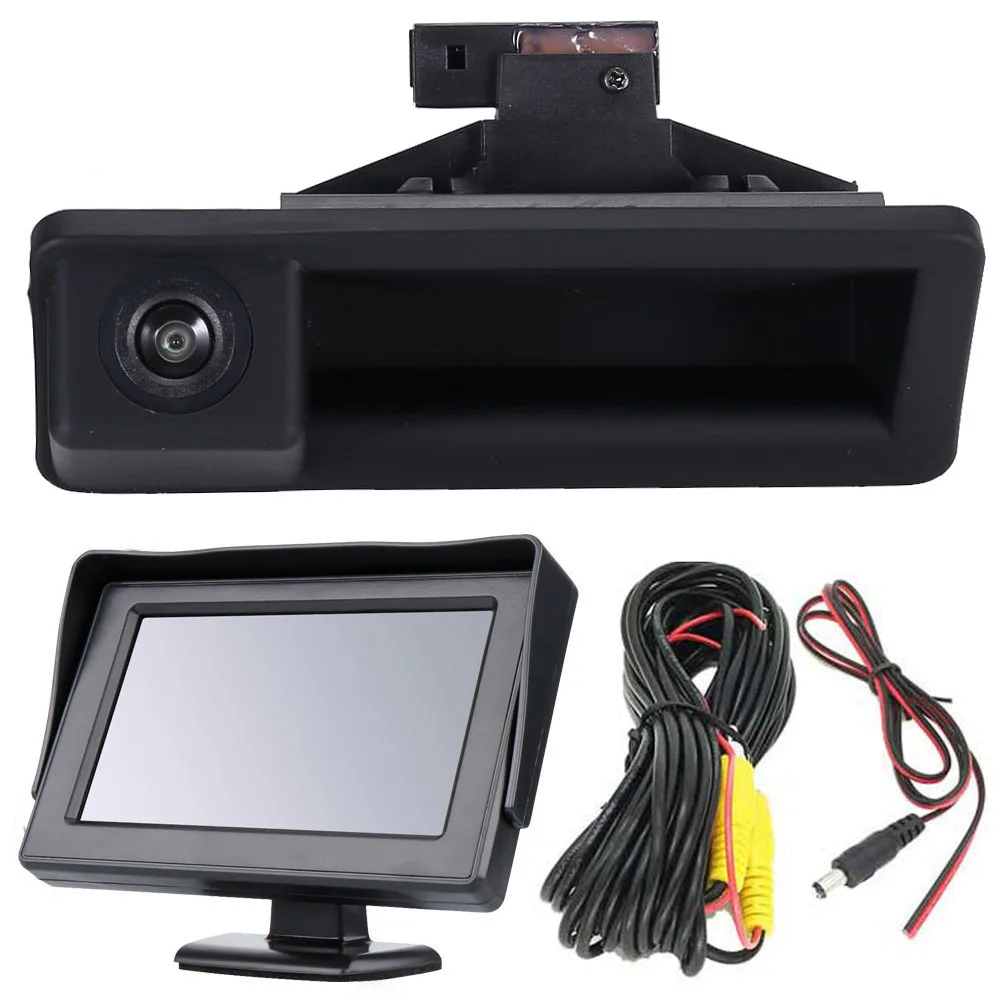 

Trunk handle Car rear view Camera for +4.3"monitor BMW 1 / 2 / 3 / 4 / 5 / 7 M Series F48 520Li 525Li 530i 535Li 328Li 320Li