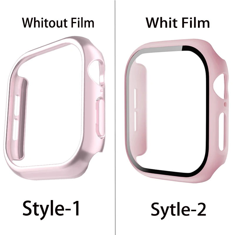 Tempered Glass+Cover For Apple Watch 10 42mm 46mm Matte Hard PC bumper Screen Protector Case iWatch series 10 42/46 Accessories