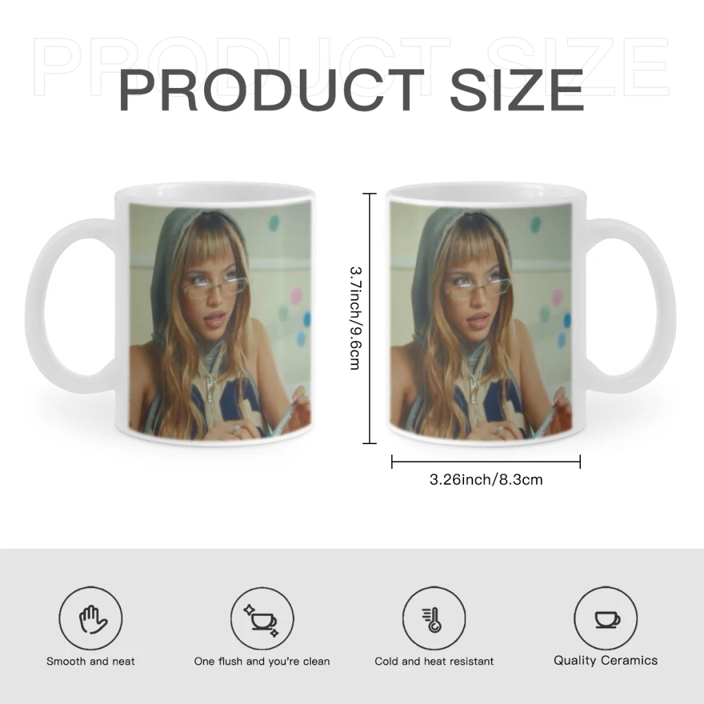 Singer Emilia Mernes mp3 Vintage Free shipping Ceramic Mug Cute Coffee Tea Milk Stave Mugs And Cups with Handle Novelty Gifts