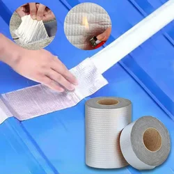 Cinta adhesiva de papel de aluminio para reparación de grietas, adhesivo de butilo profesional a prueba de agua, pegamento para fugas de techo, nuevo
