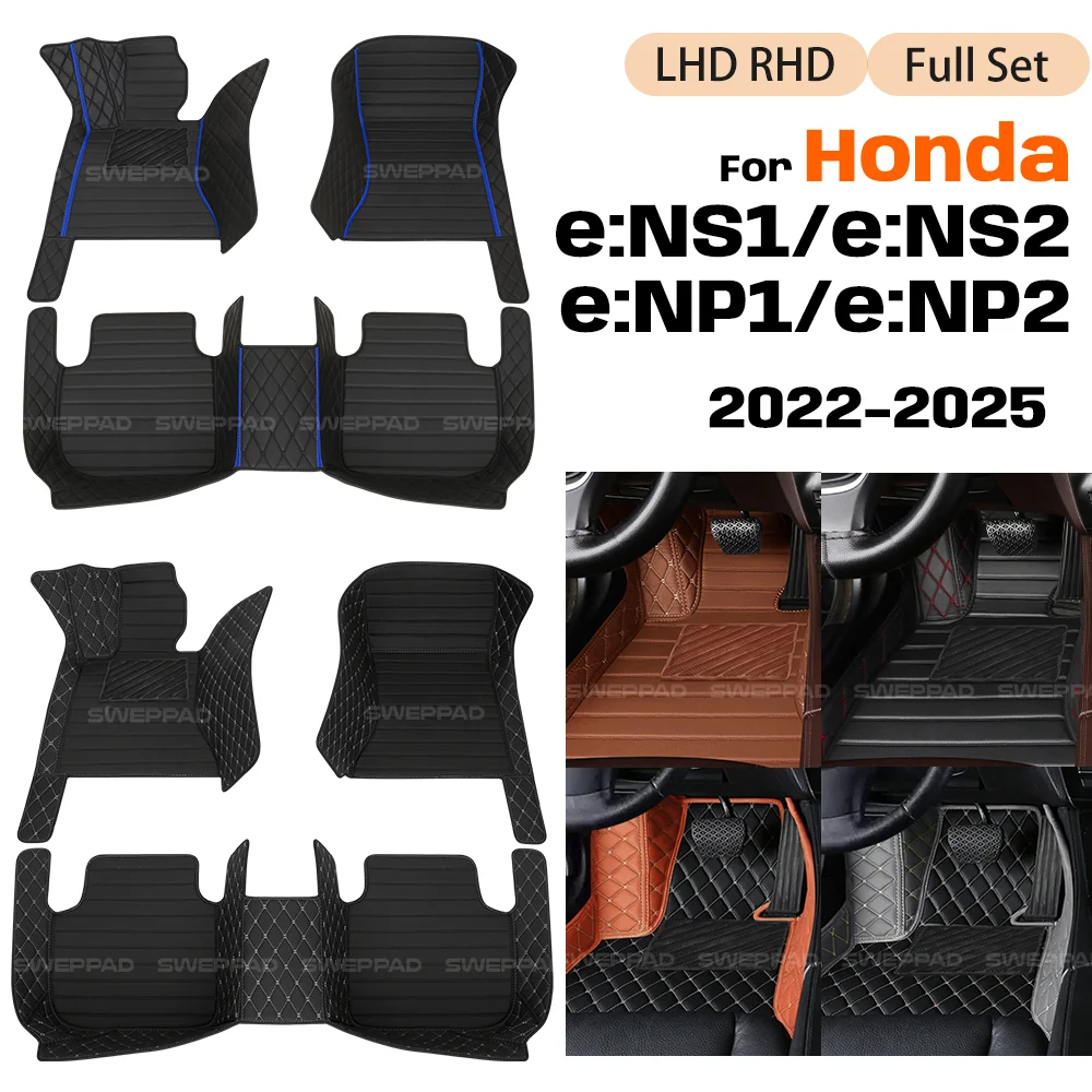 

For Honda e:NS1 e:NS2 e:NP1 e:NP2 2022-2025 Custom Car Floor Mats Automobile Carpet Interior Accessories