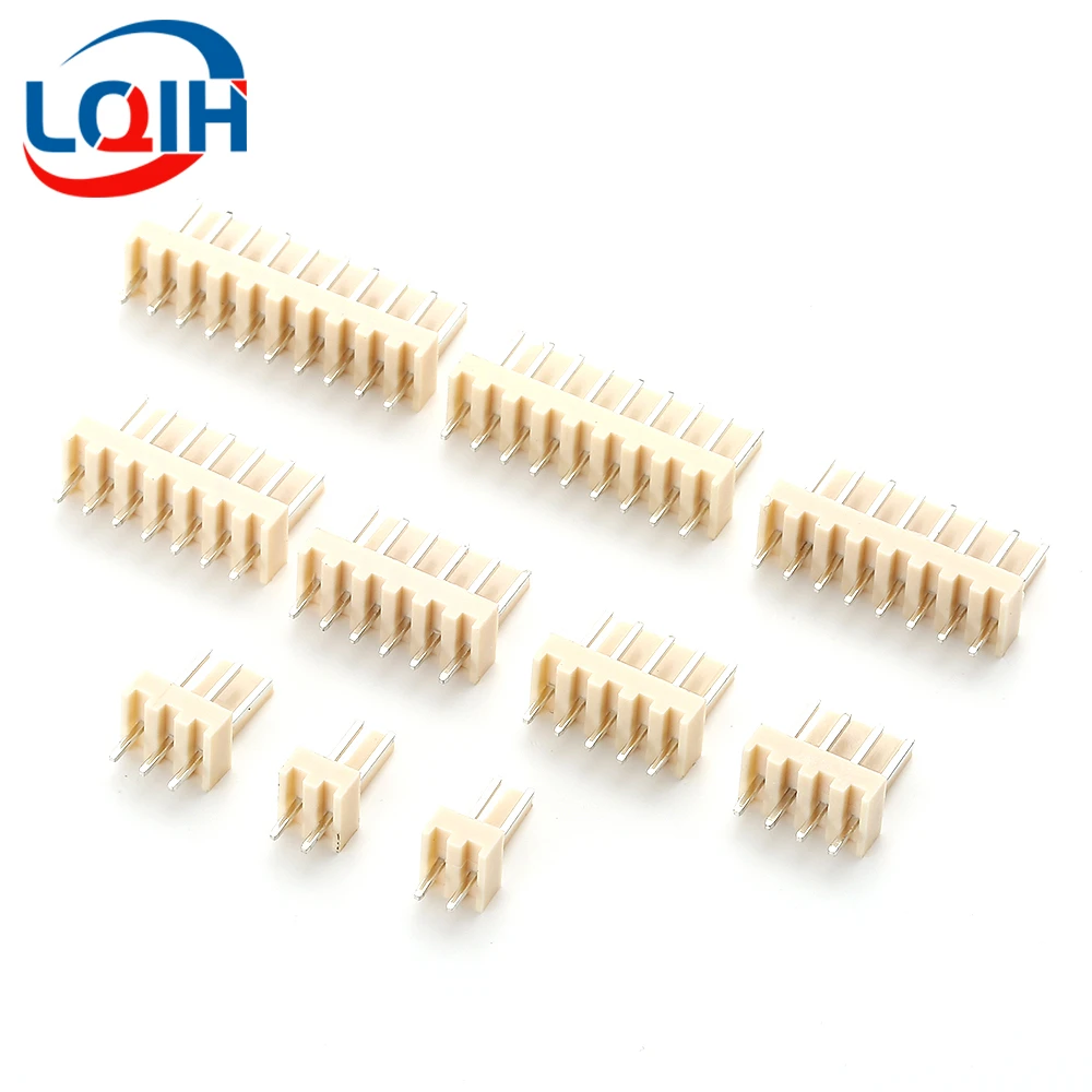 2.54mm Pitch Connector Header Male Blade 2P 3P 4P 5P 6P 7P 8P 9P 10P Straight Curved needle PCB