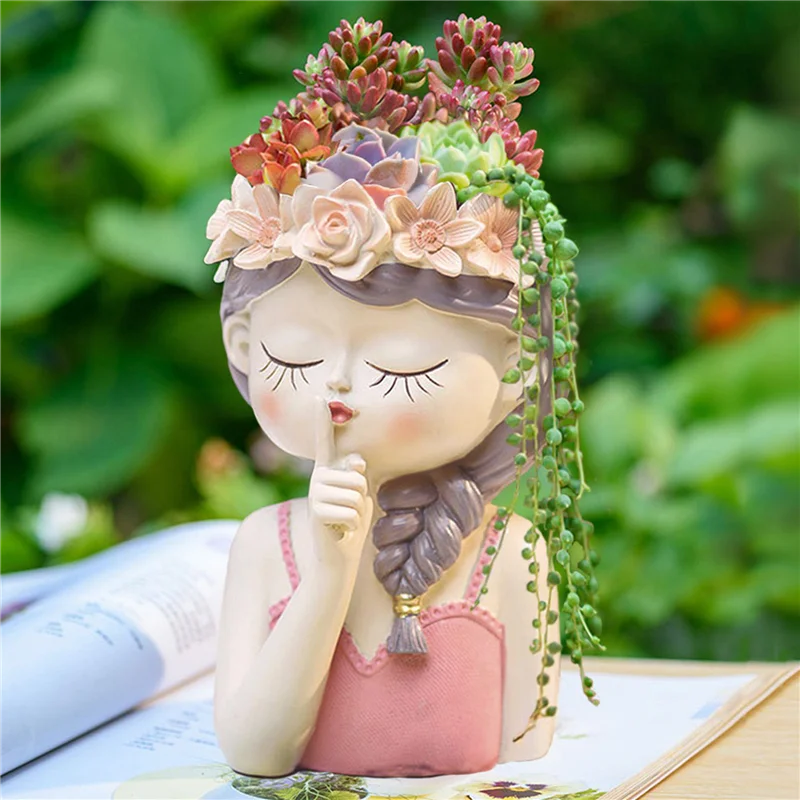 ABFI 8PCS ขนาดเล็ก Fairy กระถางต้นไม้ Succulent ชุดรูระบายน้ํา 4 นิ้วในร่มหม้อกระบองเพชรน่ารักแจกันดอกไม้ตกแต่ง
