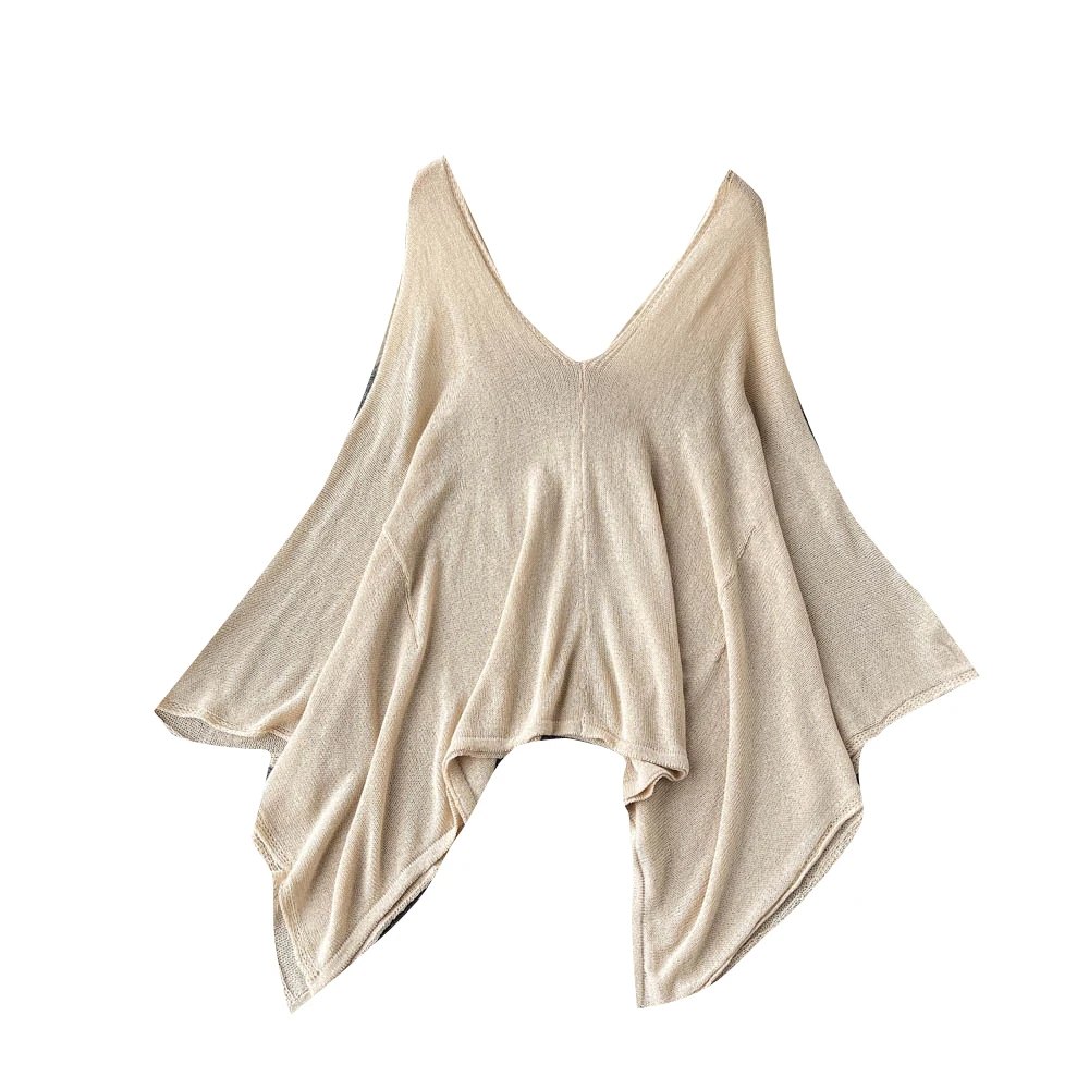 เสื้อคลุมสไตล์วินเทจสุดหรูสำหรับผู้หญิง ทรงหลวม คอวี ผ้าถักแบบไม่สม่ำเสมอ สไตล์เกาหลี เหมาะสำหรับใส่ทำงานและแฟชั่น แขนยาว