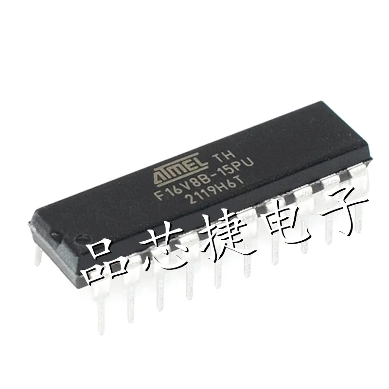 10pcs/Lot ATF16V8B-15PU Marking F16V8B-15PU DIP-20 High-Performance CMOS Electrically-Erasable Programmable Logic Device (EE PLD