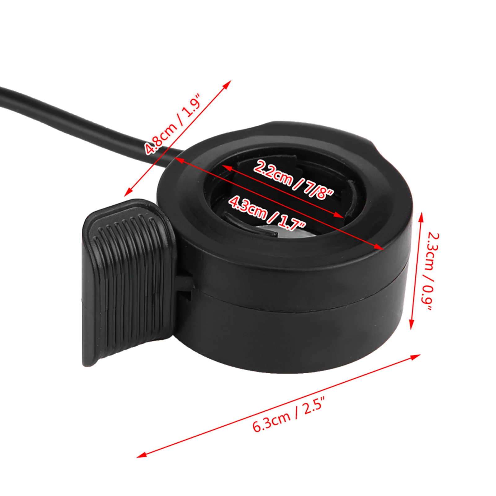 مجموعة التحكم في سرعة صمام الإبهام للدراجة الإلكترونية ، والدراجة الكهربائية ، والدراجات البخارية ، والدراجات البخارية ، والشاملة ، 22 ، 7 "، 8"