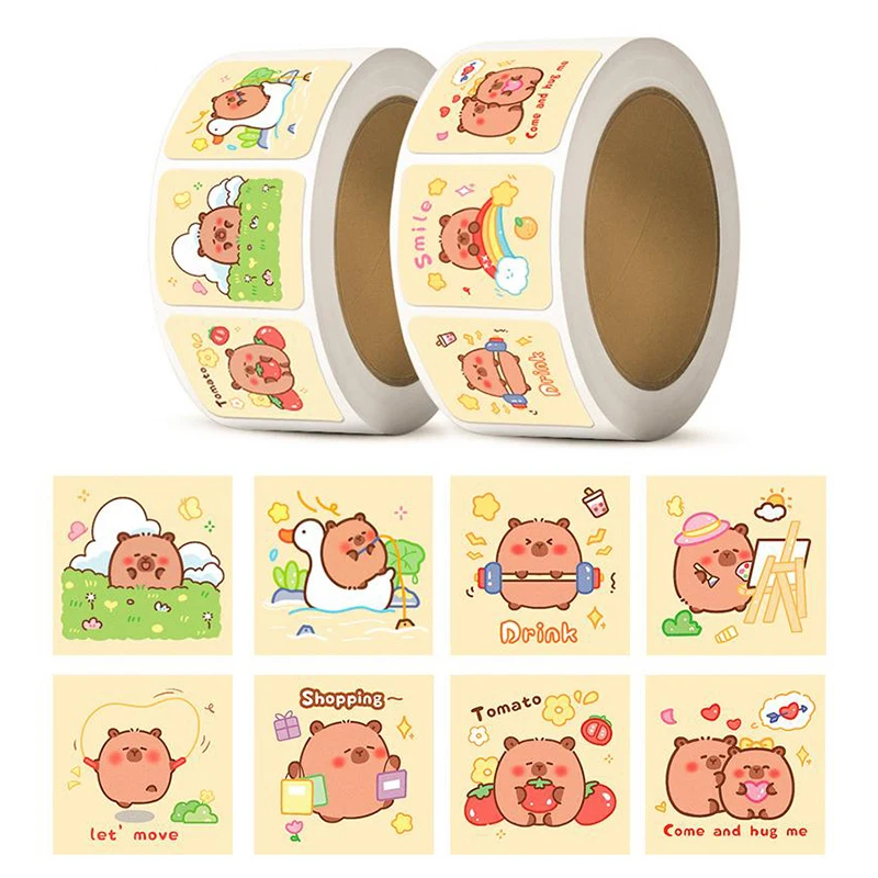 300Pcs Cartoon capibara Graffiti Stickers adesivi autoadesivi multifunzionali per bottiglia d'acqua bagagli per Laptop decalcomanie per Laptop