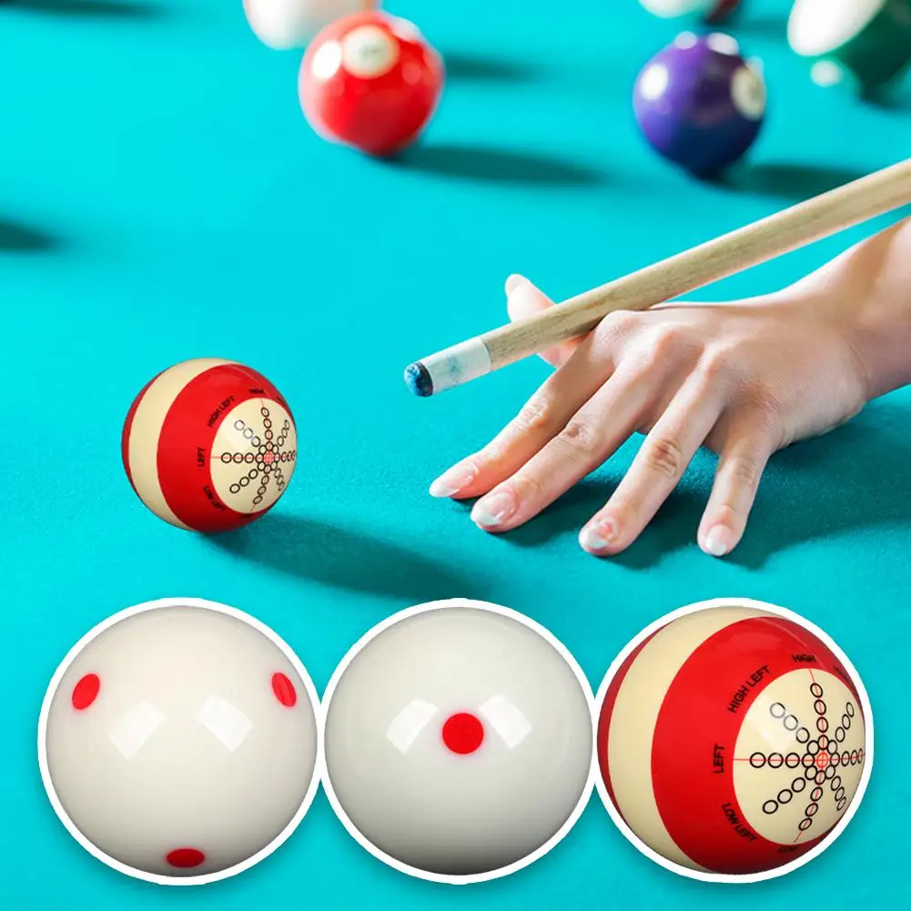 Professional Billiard Balls Resin Spot Billiard Practice Replacement Standard Exerciser Balls Regular Large Snooker Q4K8