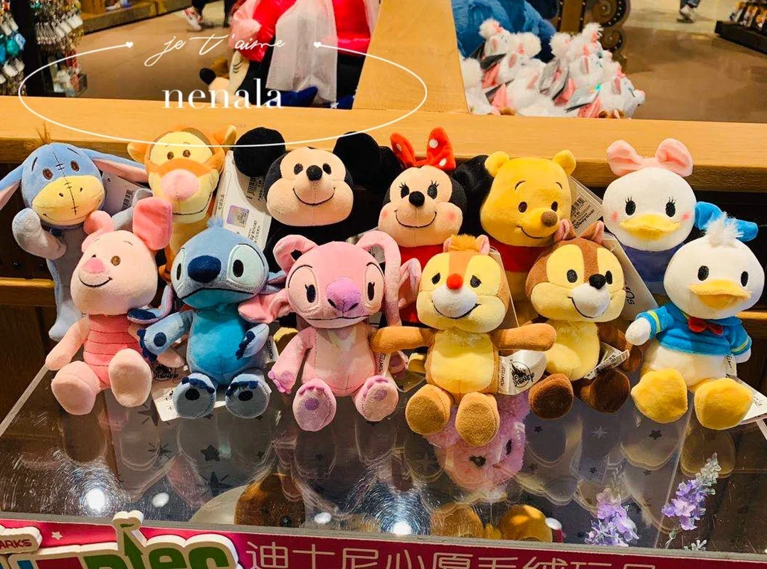 Disney Anime Plush Mini Doll Minnie Mickey Mouse Winnie Kawaii NuiMOs Joints Movable Changeable Original Gift