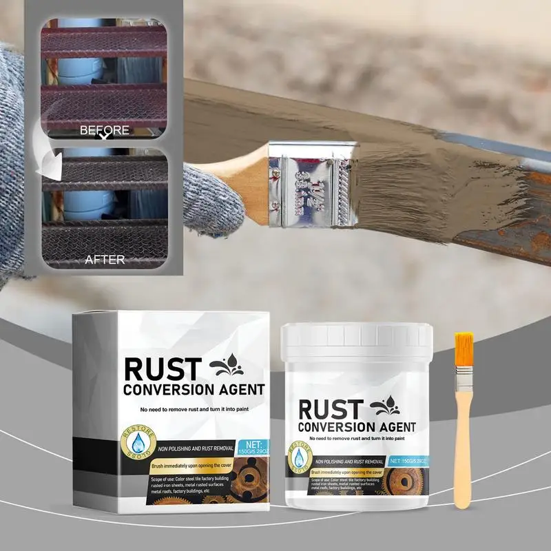 Rust Inhibitor For Metal 150g Rust Converter Professional Converter Agent Rust Remover Paint Rust Converter Rust Removal Primer