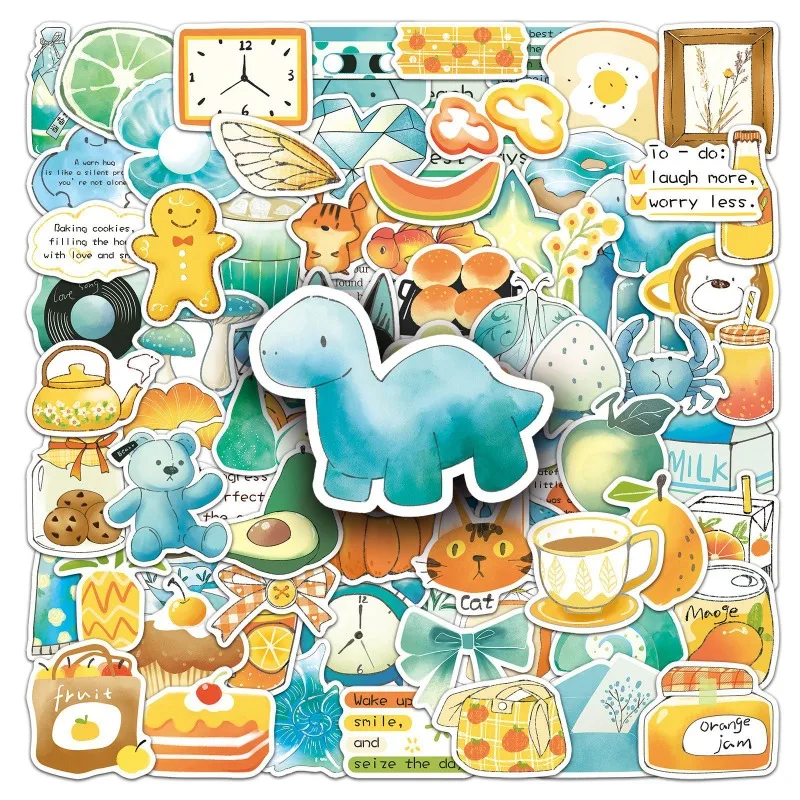 Autocollants décoratifs Graffiti créatifs personnalisés dessinés à la main, 100 pièces