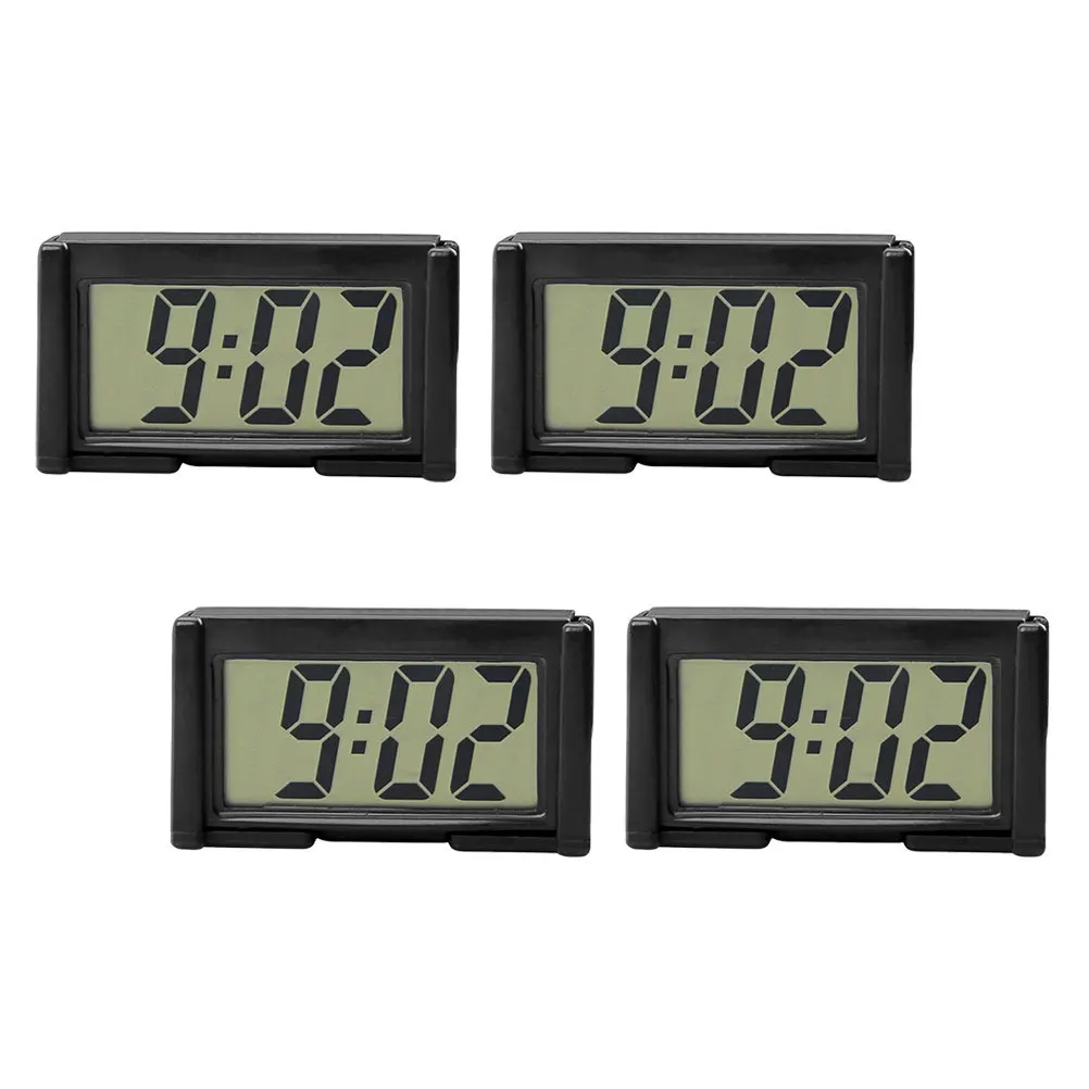 

4Pcs Electronic Clock Car Digital Clock Large Display Dashboard Timepiece for Vehicle and Office Use Car Digital Clocks