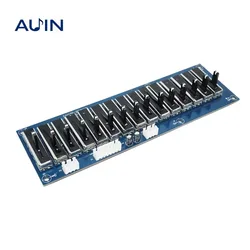 AUIN EQ Equalizer Stage Professional Tone Preamplifier Amplifier Board 5/10/15 Road Preamp Stereo Adjustable Frequency