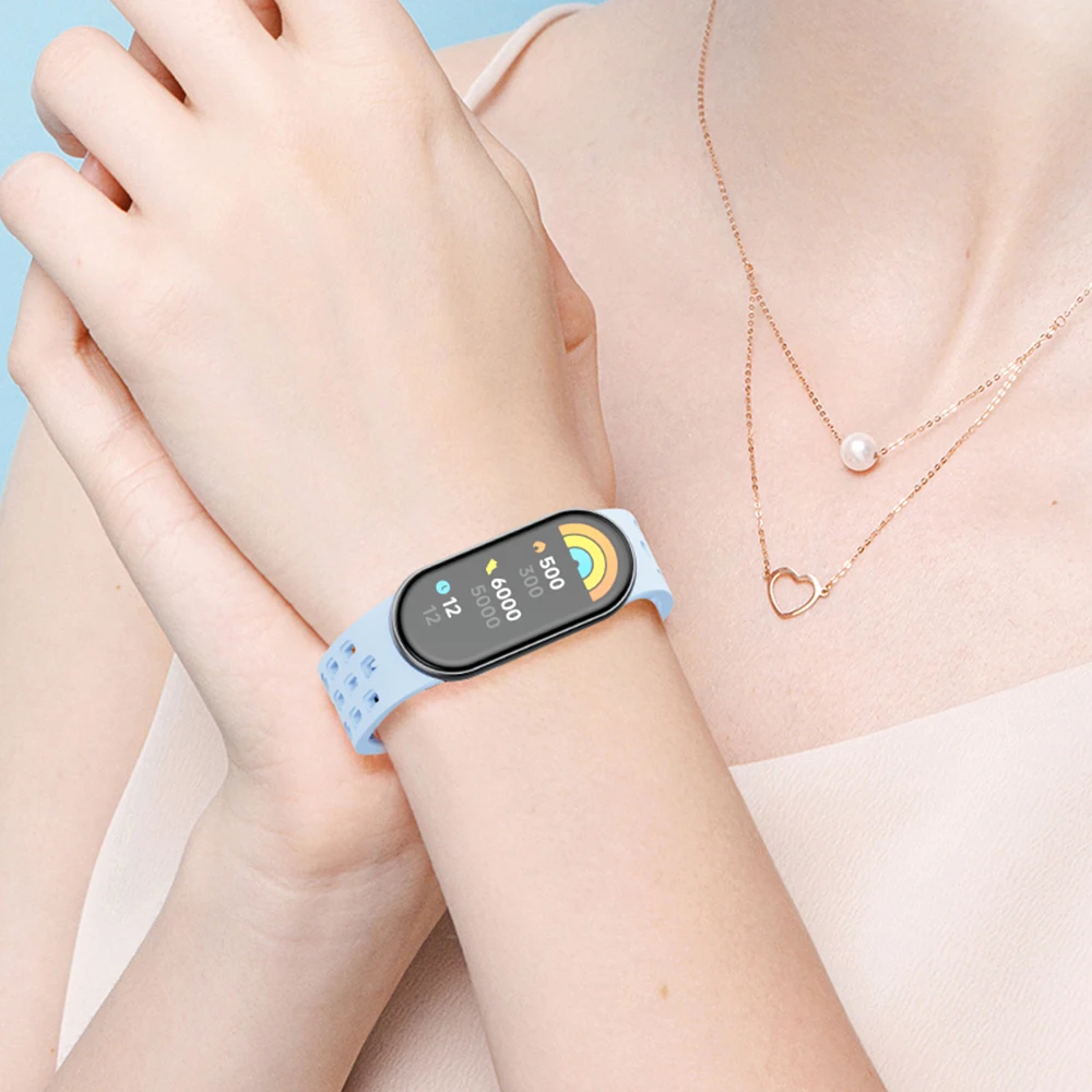 Bracelet de rechange en silicone pour Mi Band 9, bracelet en caoutchouc Smartwatch, bracelet de poignet pour Xiaomi Mi Band 8