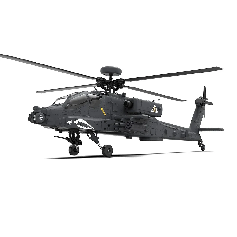 F11 Apache Remote-Controlled Helicopter 3D Stunt 6 Navigation Model Unmanned Aerial Vehicle Armed Toy for Flying