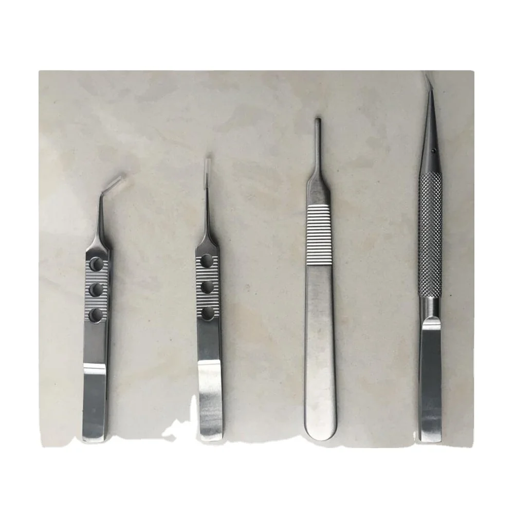 2024 Micro Forceps Fue machine Tweezer straight curved angled hair transplant