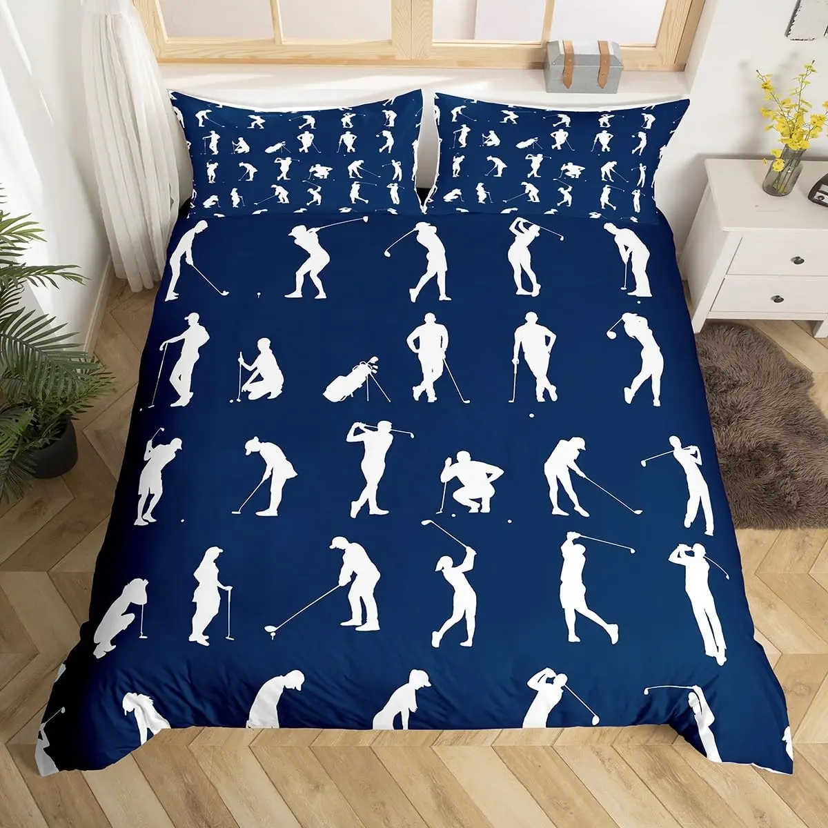 Basketball Bedding Set Twin Size Kids Basketball Player Comforter Cover Teens Ball Gaming Duvet Cover Sports Themed Quilt Cover