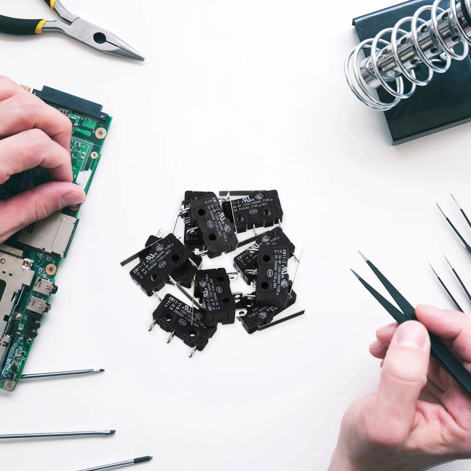 10 Pcs Cabinet Door Micro Switch Magnet Plastic Microswitchmicroswitch Push Buttons 10a