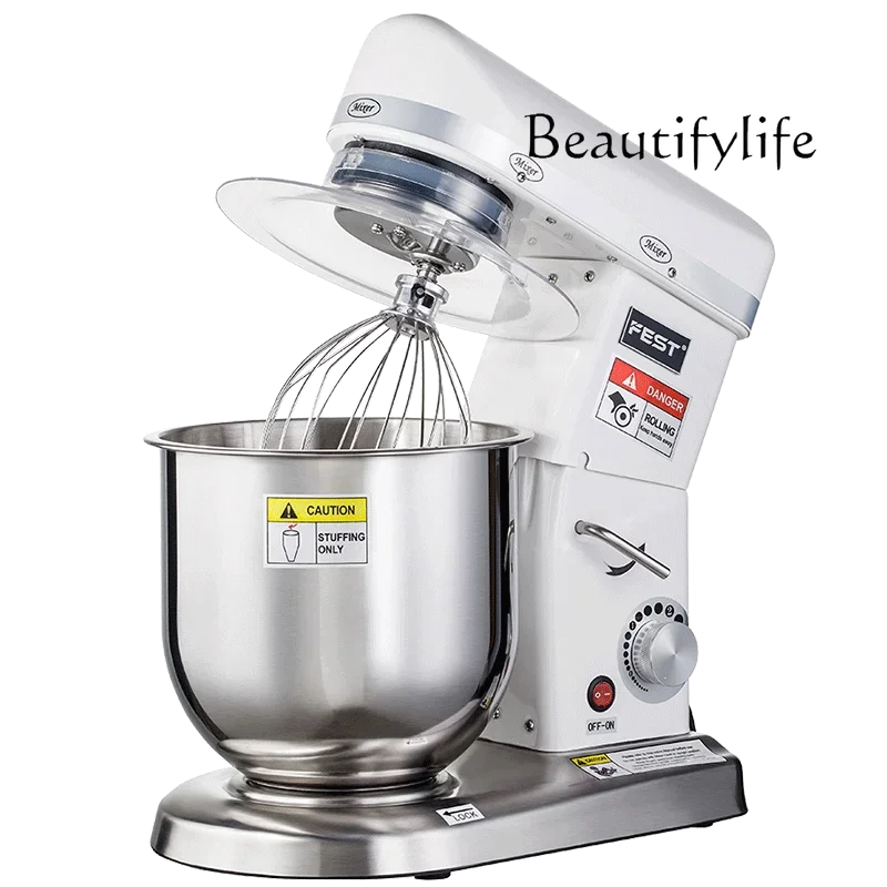 Commercial chef machine 7 liters automatic dough kneading machine cream whipping fresh milk cover mixer