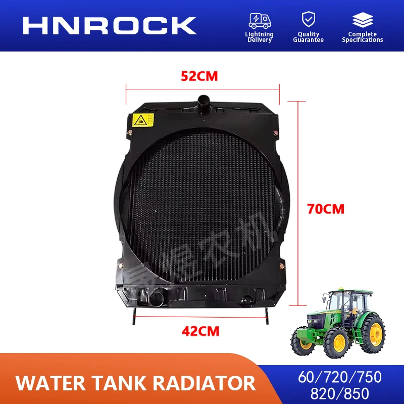 NEW 60/720/750/820/850 Radiator with Large Holes for Jo/hn D/ee/re Tractor Parts