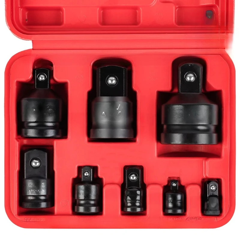 

8 pcs/set Impact Socket Adapter,Socket Wrench Reducing Adapter, Drive Converter Kit, Hand Repair Tool Set Square Drive
