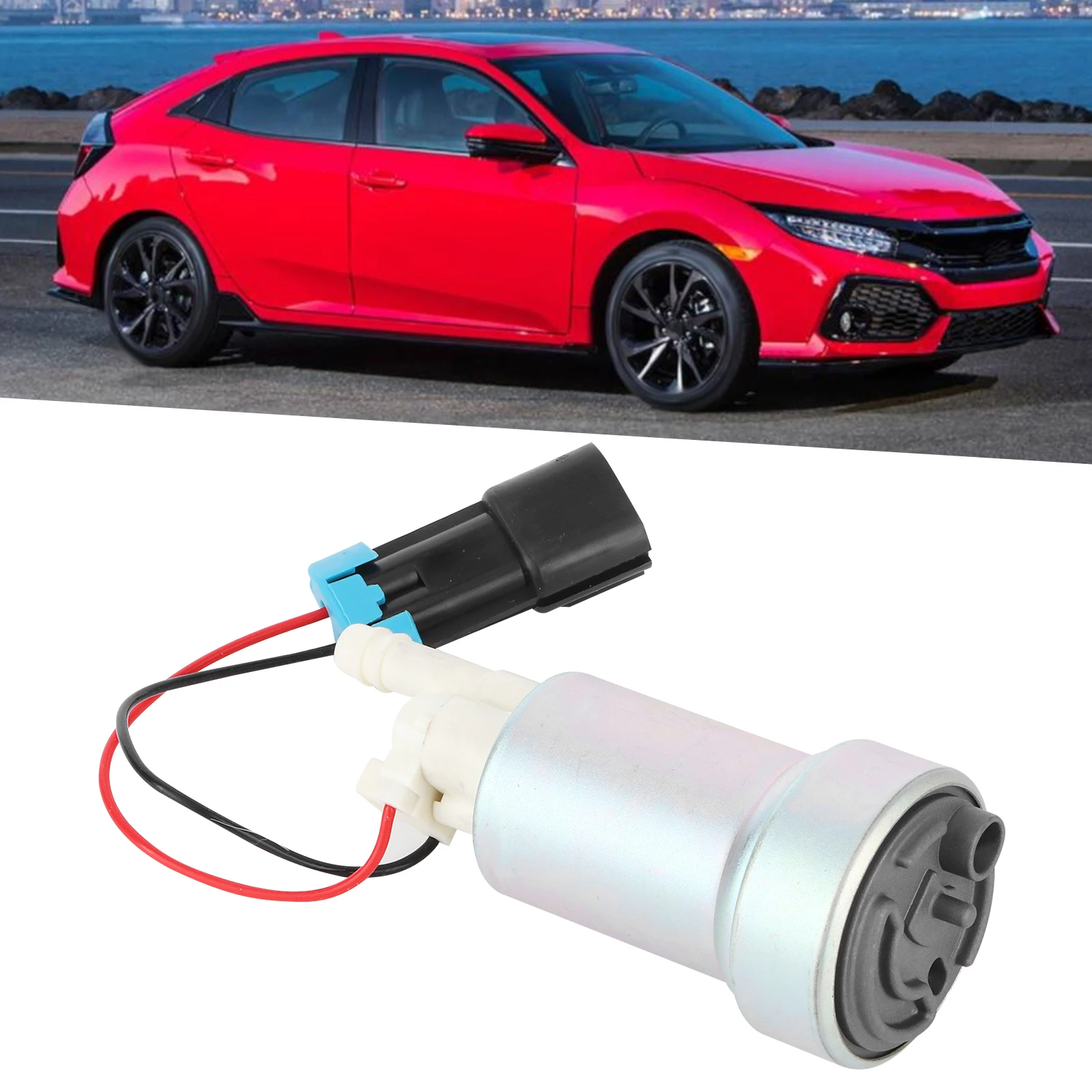 450LPH Fuel Pump & Install Kit for  E85 RACING F90000274 Fit for  Accord/CRX/CR‑V/CIVIC Electrical Fuel Pump