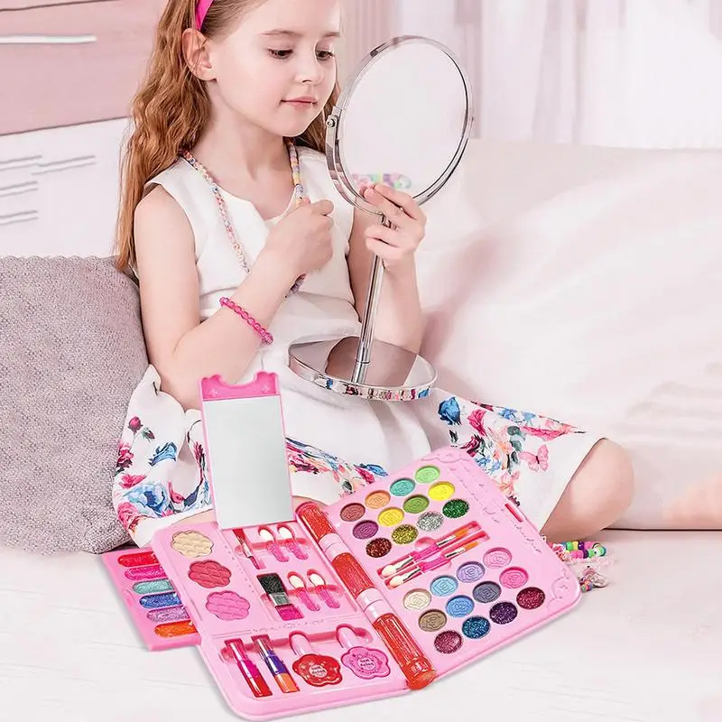 Ensemble de maquillage cosmétique pour petites filles, ensembles de beauté pour enfants, doux, princesse, jeux de simulation, jouets pour enfants de plus de 3 ans