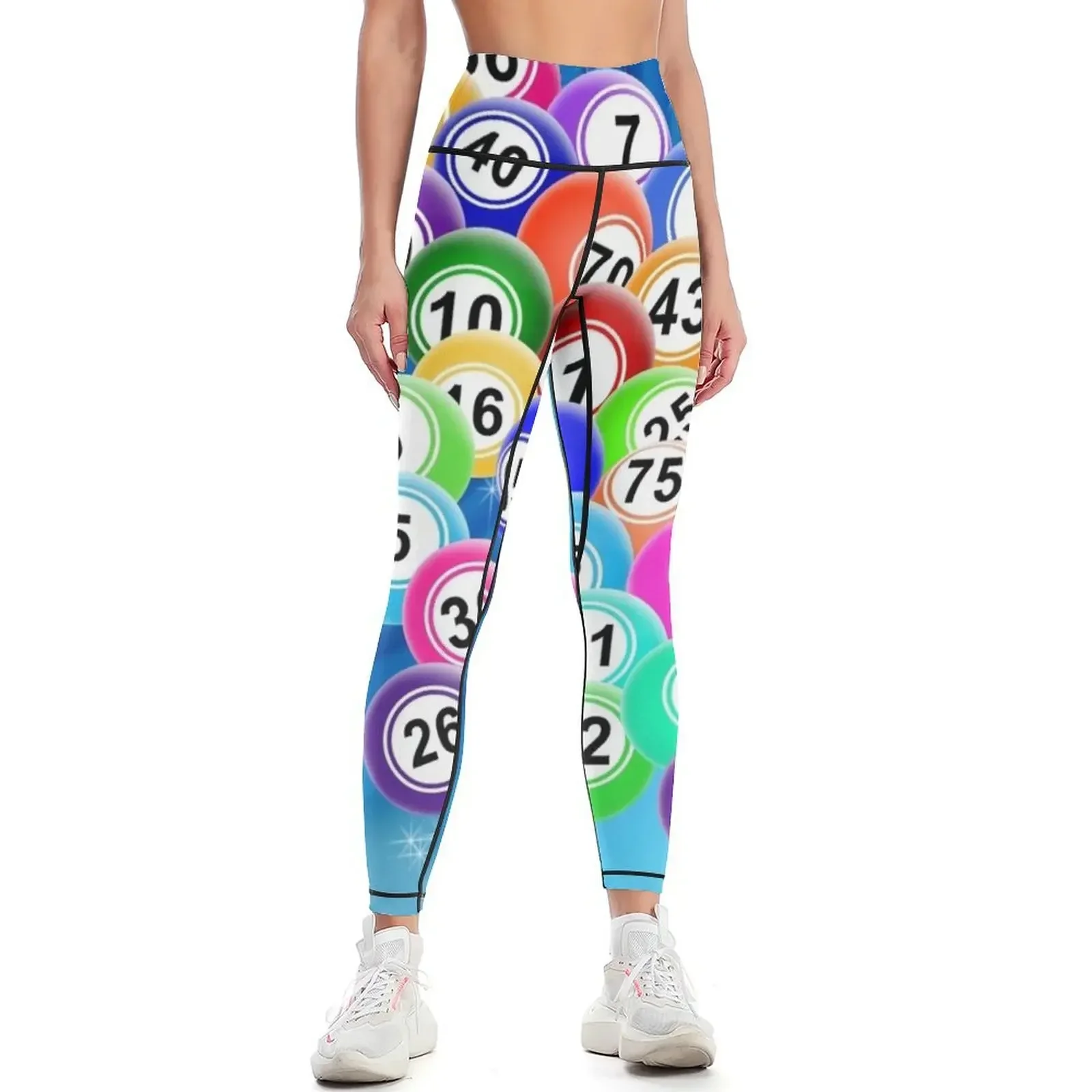 

Bingo Balls Leggings Fitness clothing leggins push up woman gym clothing Women's sportswear Womens Leggings