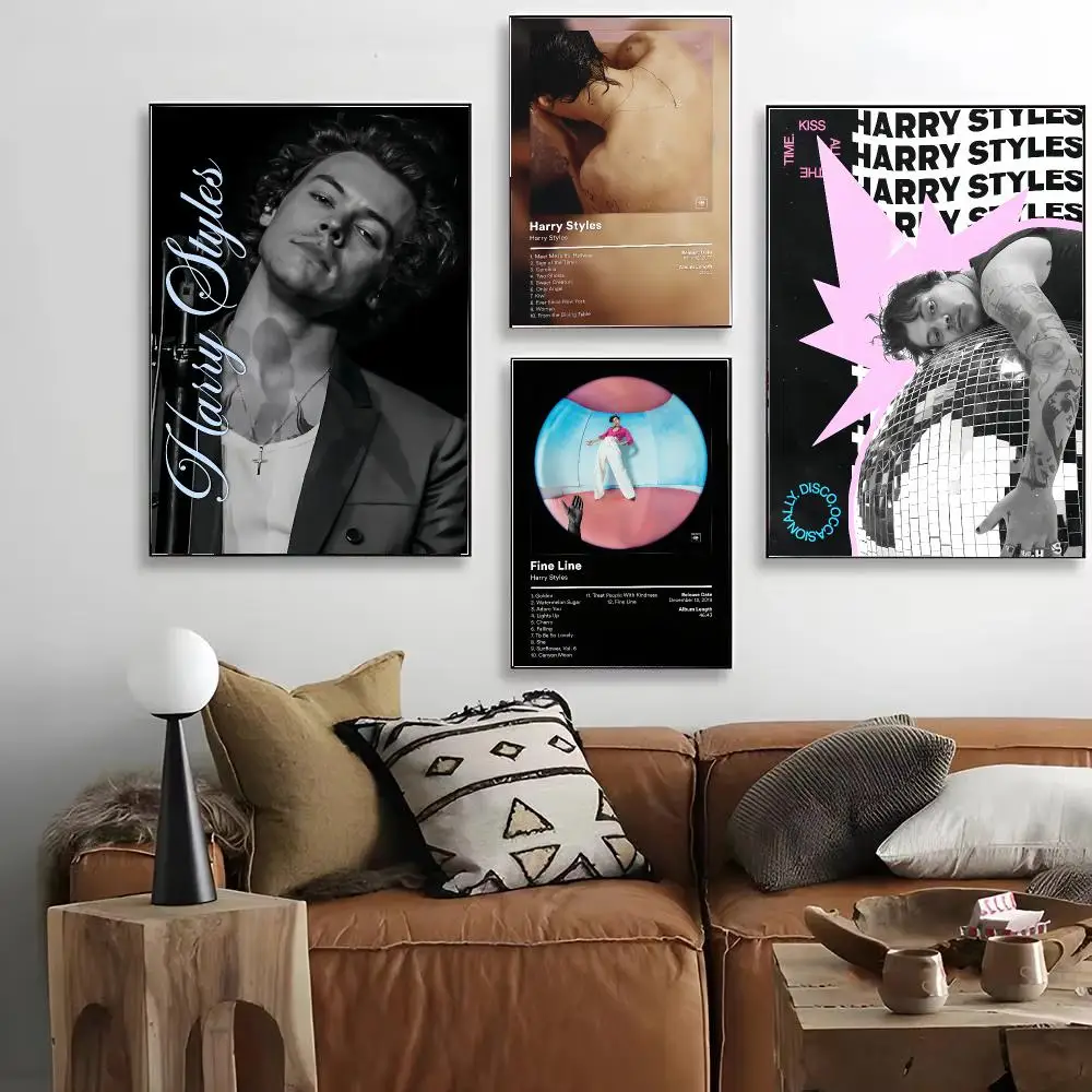 Singer HARRY STYLES Poster HD Art Decorative Wall Art Waterproof Home Décor for Living Room Bedroom Café Stylish Gift