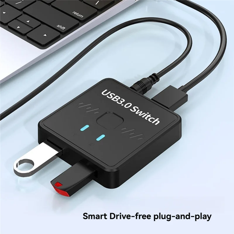 

Практичный двунаправленный коммутатор USB 3.0 2 в 1 выход 2 компьютера Share 1 Принтер USB 2-в-1 Принтер Sharer Клавиатура Мышь USB Dis