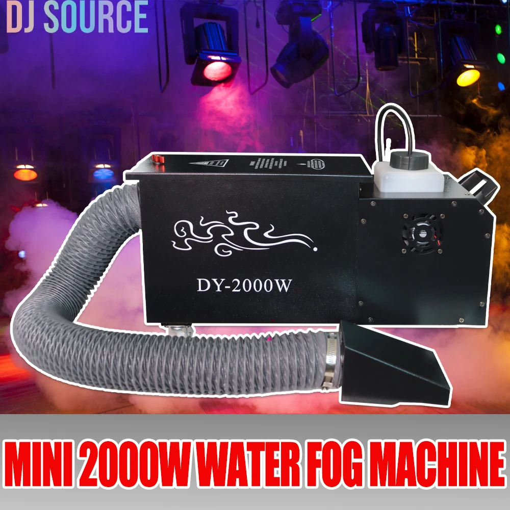 

Mini 2000W Single Head Low Lying Fog Machine Water Smoke Machine Effect Equipment Wiht Remote DMX512 DJ Disco Club Stage Effect
