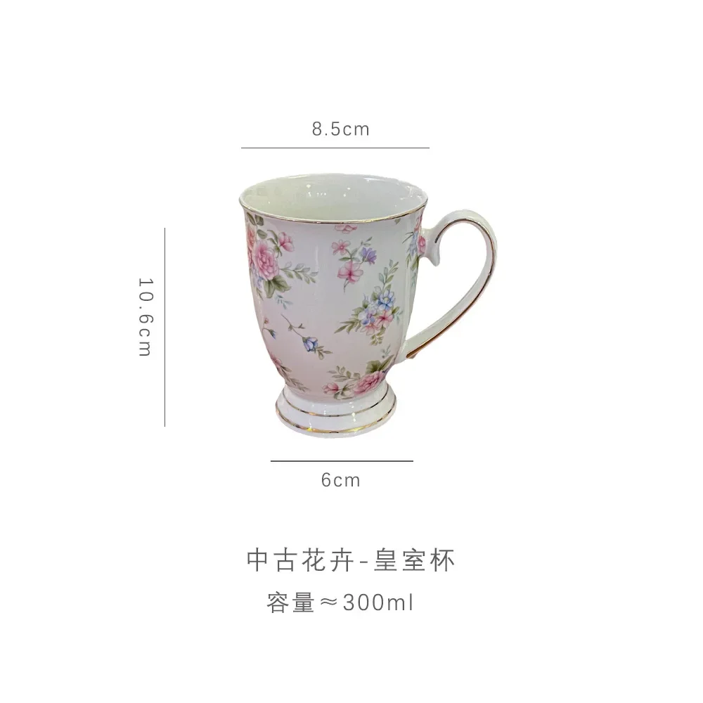 Vintage Engelse gebroken bloem keramische koffiekop set Afternoon Camellia theemok Phnom Penh Light luxe keramische beker keukenkop