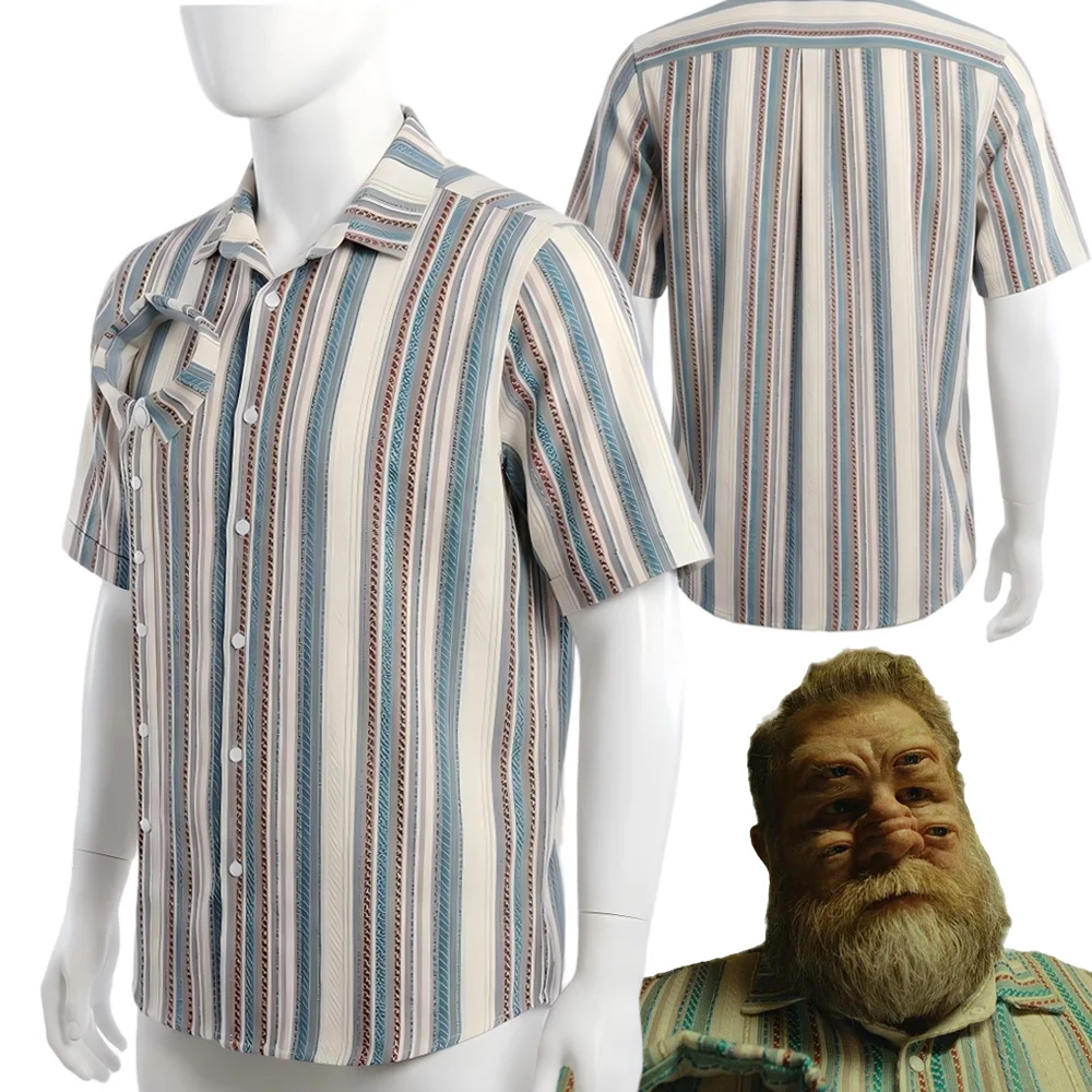 Disfraz de Capitán Clark de la Película Fantasia 2026, Camisa de Cosplay para Hombre, Ropa para Halloween, Carnaval y Fiestas