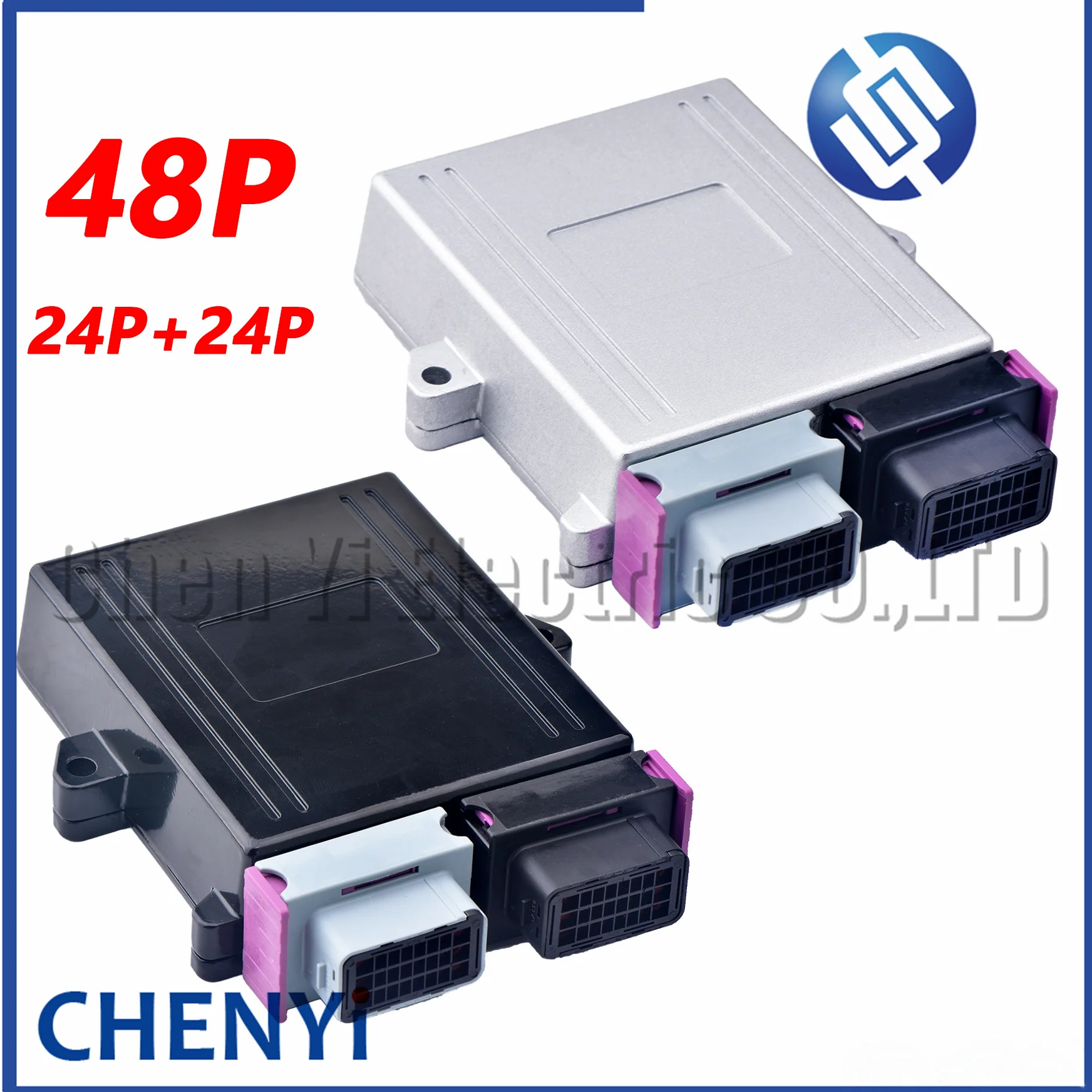 24-pinowa/48-pinowa obudowa ECU Aluminiowa skrzynka PCB z wtyczką automatycznego złącza samochodowego na pokładzie sterownika Złącza płytki drukowanej z pinem