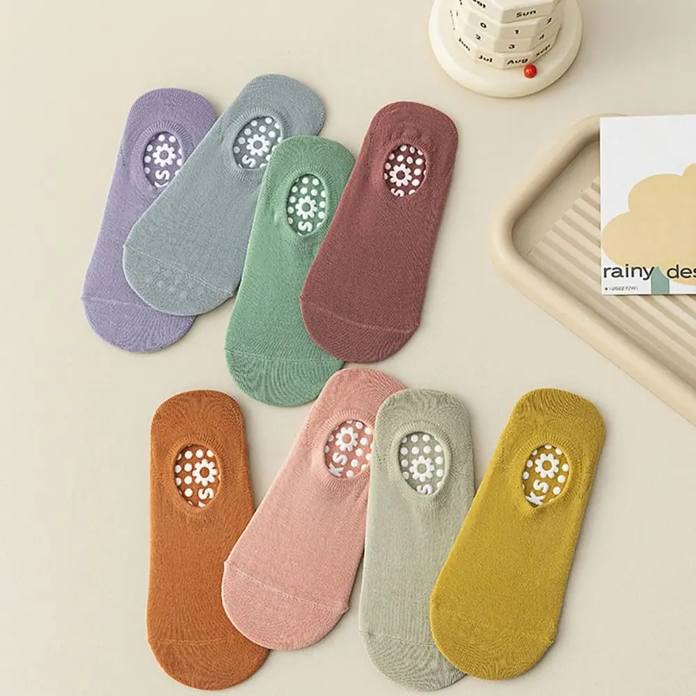 

High Quality Cotton Yoga Socks Short Breathable Floor Pilates Socks Non-slip Sports Socks