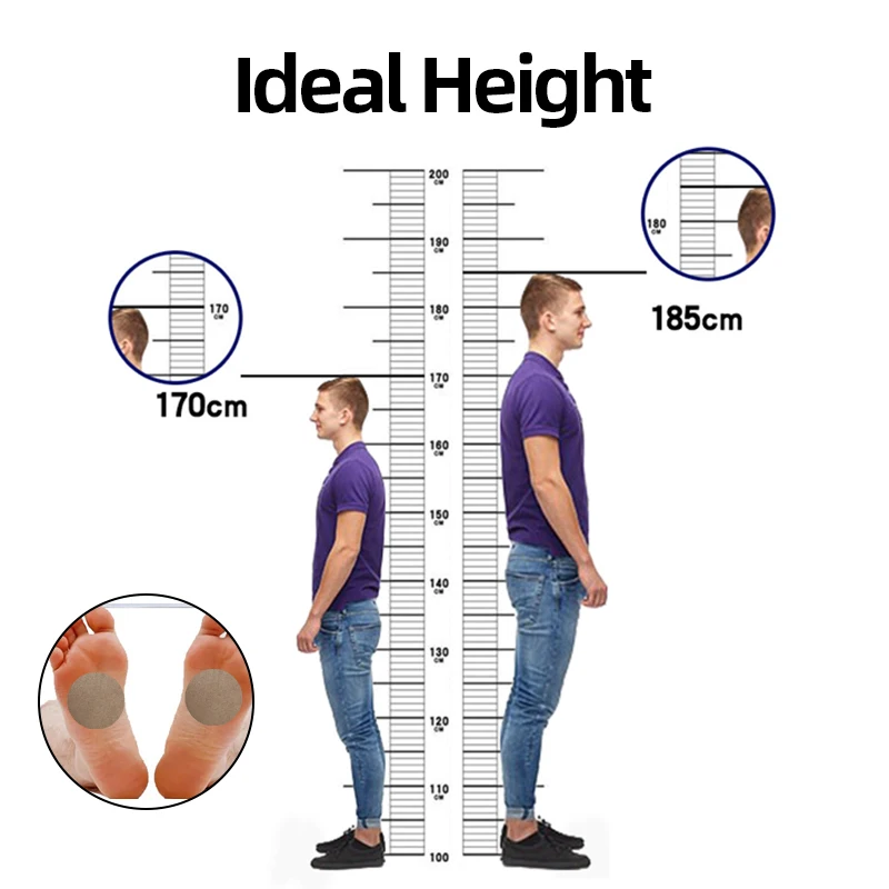 Height Increase Herbal Patch Body Growth Taller Promote Bone Strength Grow Medicine Plaster 30pcs