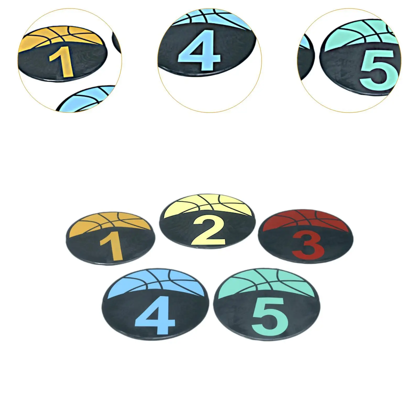 Tikar Latihan Keterampilan Sepak Bola Penanda Lapangan Bermain PVC Penanda Tempat Bola Basket