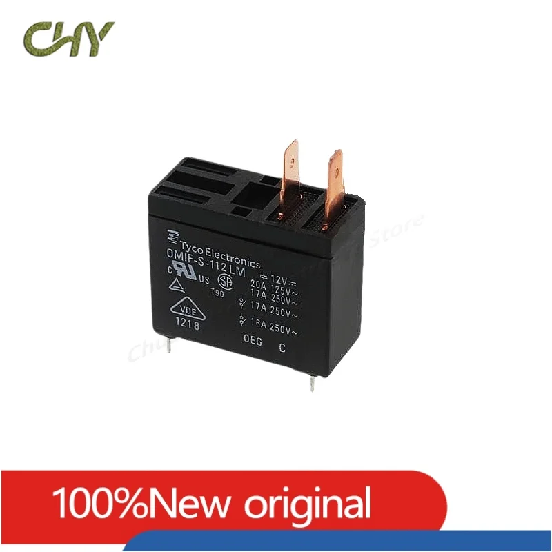 Original New TE Relay OMIF-S-105LM OMIF-S-112LM OMIF-S-124LM 20A 4PIN 5V 12V 24V Power Relay