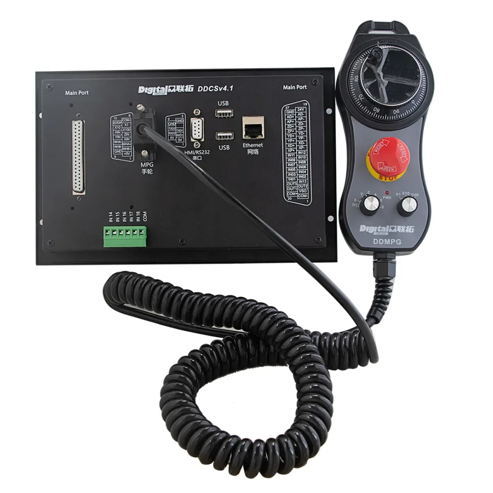 2022 New CNC Controller 3/4 Axis DDCSV4.1 G Code Stand Alone  With Mpg Pendant  Handwheel For Milling Drill