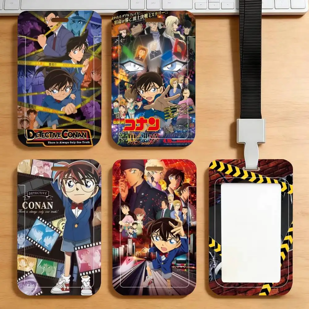 

Аниме-аксессуар: держатель для ID-карты/пропуска/бейджа с Детективом Конаном, шейный ремешок, брелок, подарок