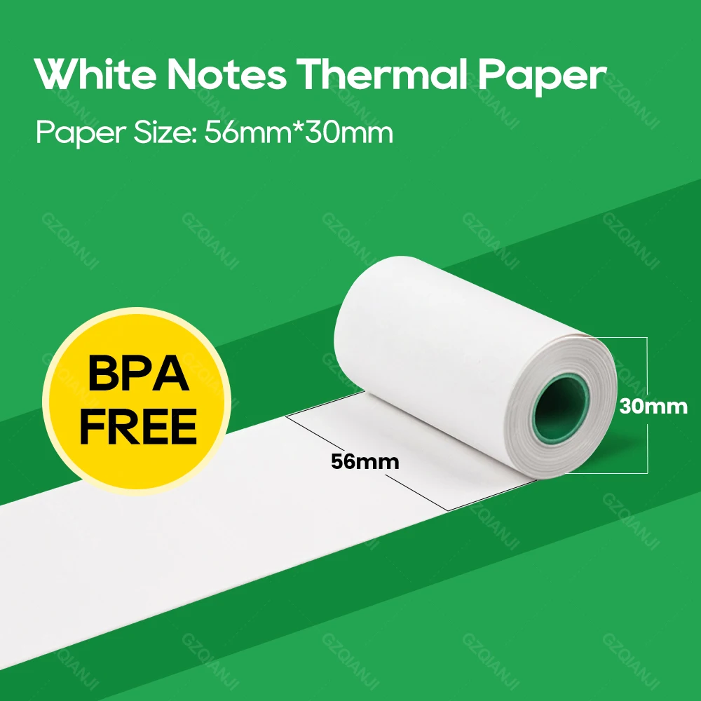 Peripage 58mm Thermal Paper White Adhesive Sticker Rolls for Pocket Photo Printer Mini Machine Picture Image Receipt Printing