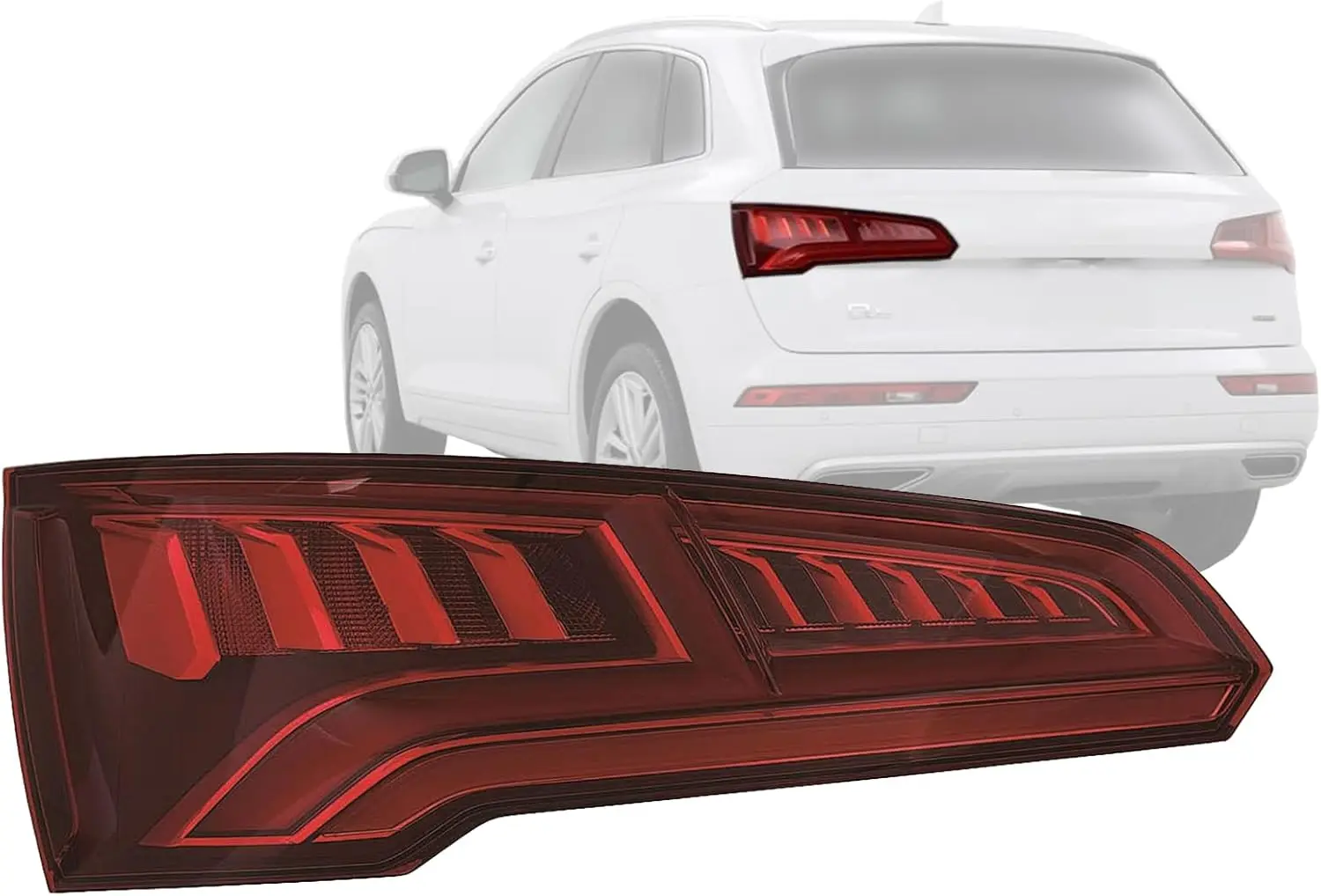 Substituição LED Tail Light, lâmpada traseira para modelos 2018, 2019, 2020, Q5, SQ5 Driver, lado esquerdo, 80A945093A, AU2800120, APA, autopeças