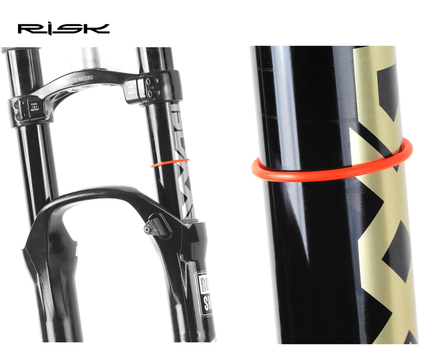 5PCS RISIKO Berg Fahrrad Fahrrad Gabel Suspension Kreis Dicht Ring Reiseroute O Ring 32/34/35/36mm RA144 – Detail 4
