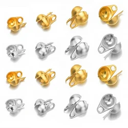 50 stücke Edelstahl Verbindungsstück-haken für Ball Kette Kalotte End Crimps Perlen Anschluss Komponenten DIY Schmuck Machen Lieferungen
