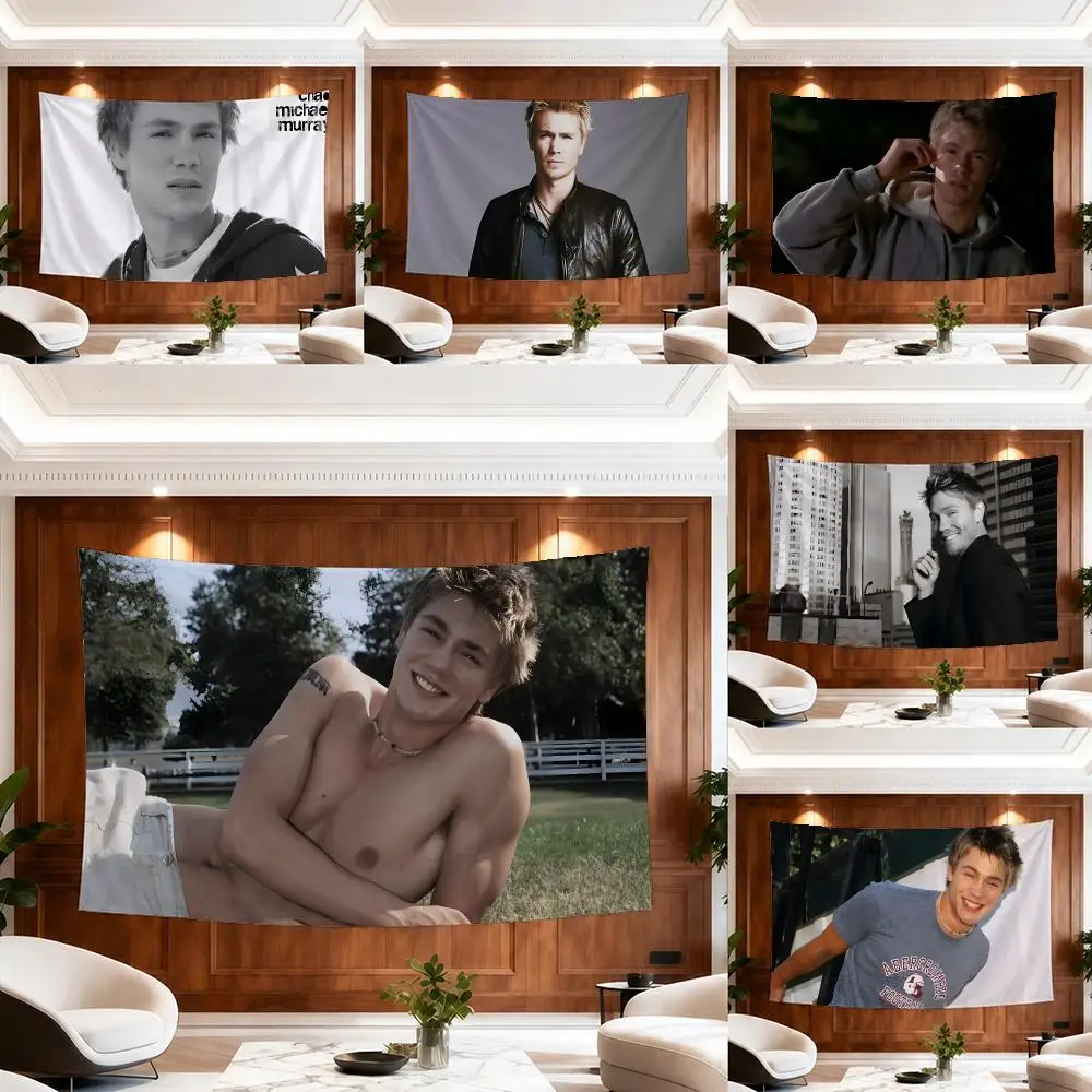 Actor C-Chad Michael Murray Tapestry Outdoor Parties Bedrooms Living Rooms Dorm Rooms Wall Decor Banners Gifts