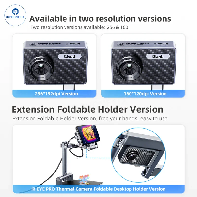 Qianli Câmera Térmica Infravermelha Fire Eye Pro Pcb Fault Diagnosis Tool Reparação Motherboard Telefone Resolução 256×192