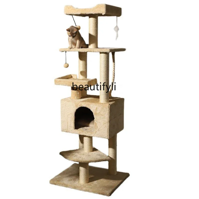 Cat Climbing Frame Cat Nest Cat Tree Tong Tianzhu Jumping Platform Trunk Scratching Post Integrated Large Climbing Frame